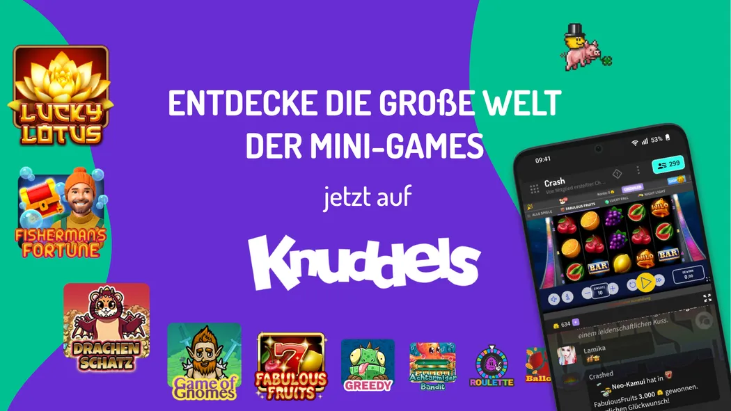 Entdecke die große Welt der Mini-Games in der Knuddels App
